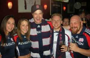 New England Revolution Fans at The Banshee