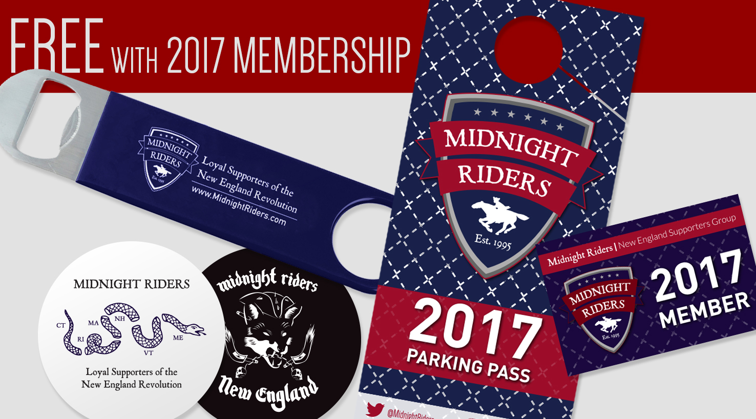 Free with 2017 Midnight Riders Membership